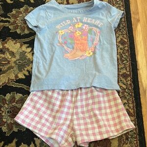 Blue and Pink Western Set